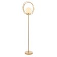 Amos Warhol Floor Lamp Brushed Gold Supply