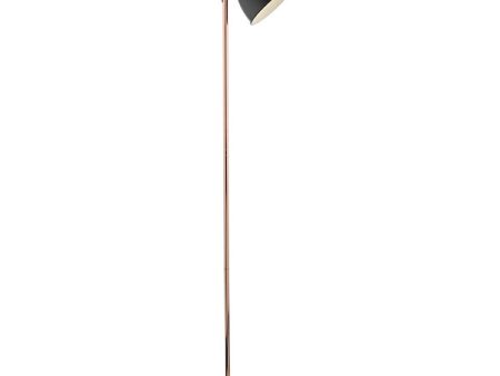 Dar Frederick Floor Lamp Black and Copper Online Hot Sale