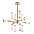 Amos Duchy 12 Light Pendant Satin Brass Online now