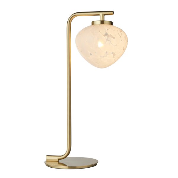 Amos Confetti Table Lamp Satin Brass For Sale