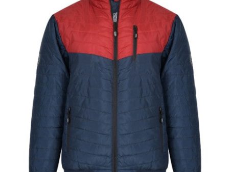 Contrast Panel Quilted Jacket Online Hot Sale