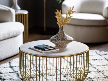 Amos Riley Coffee Table Gold Discount