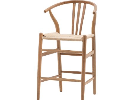 Amos Whitney Bar Stool Natural (2pk) Online Sale