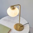 Amos Confetti Table Lamp Satin Brass For Sale