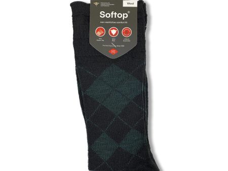 Soft Top Argyle Patterned Socks on Sale