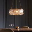 Amos Concave 6 Light Crystal Chandelier Warm Brass Online