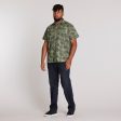 All-over Leaf Print Short Sleeve Shirt Online Sale