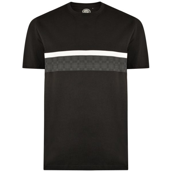 Contrast Chequered Print T-Shirt For Discount