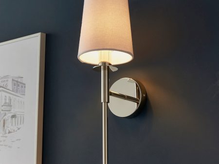 Amos Westminster Wall light Bright Nickel Online