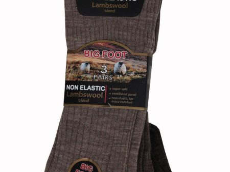 Wool Blend 3 Pack Non Elastic Socks For Cheap