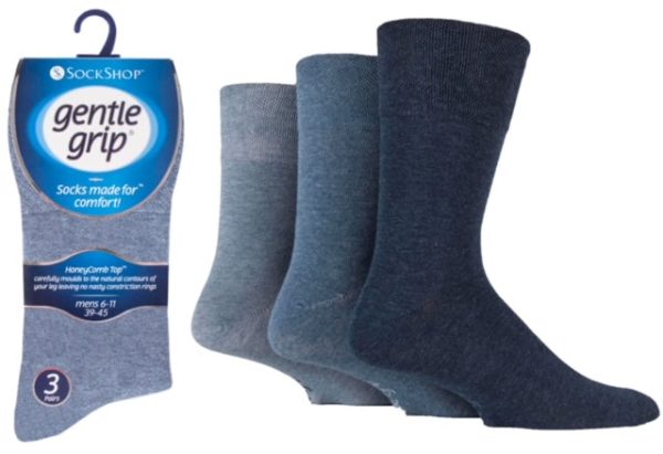 3 Pack Gentle Grip Socks For Discount