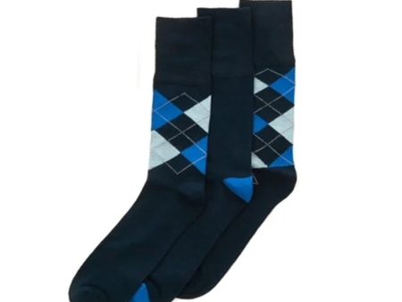 3 Pack Argyle Comfort Top Bamboo Socks Online Hot Sale