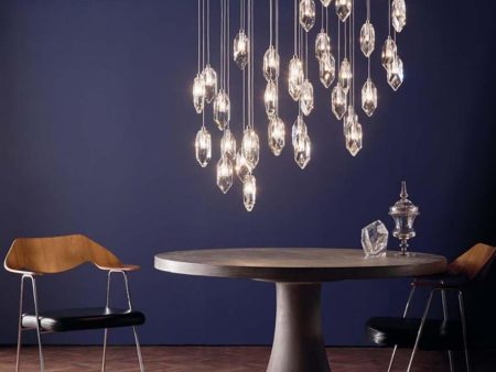 Dar Crystal 12 Light Cluster Pendant Supply