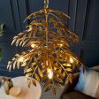 Amos Foli Chandelier Distressed Gold on Sale