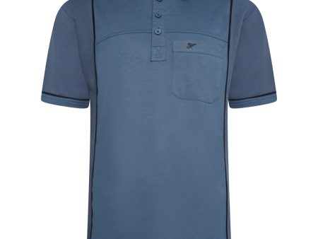 Contrast Panel Polo Shirt Online Sale