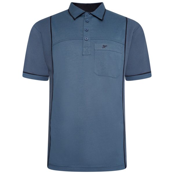 Contrast Panel Polo Shirt Online Sale