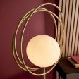 Amos Warhol Floor Lamp Brushed Gold Supply