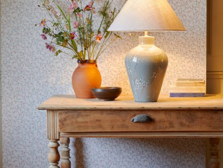 Laura Ashley Pussywillow Table Lamp Grey Ceramic on Sale