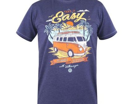 Anglia  Take It Easy VW Print T-Shirt For Sale