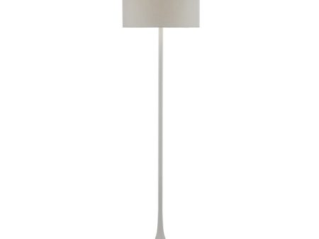 Dar Funchal Floor Lamp Grey with Shade Discount