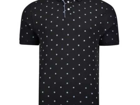 Compass Print Polo Shirt Online Hot Sale