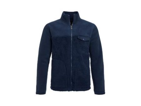 Clanton Recycled Full Zip Panelled Borg Fleece Fashion