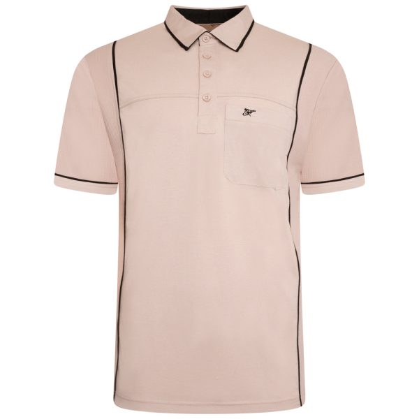 Contrast Panel Polo Shirt Online Sale