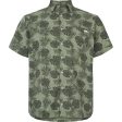 All-over Leaf Print Short Sleeve Shirt Online Sale