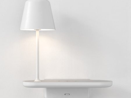 Astro Ito Wall Mounted Bedside Lamp with USB Matt White Online Sale