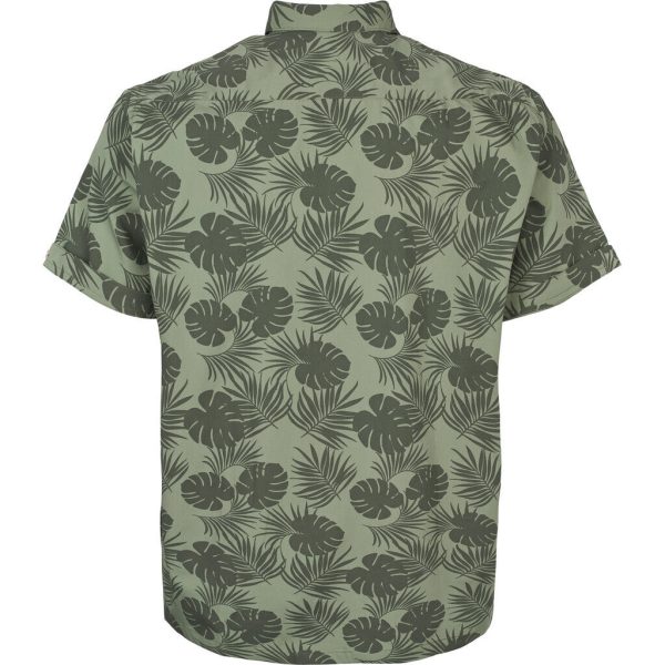 All-over Leaf Print Short Sleeve Shirt Online Sale