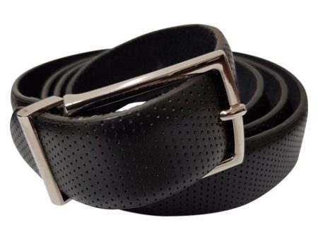 Bonded Leather Pin Dot Belt on Sale