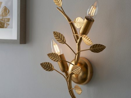 Amos Furcate Wall Light Gold Leaf Hot on Sale