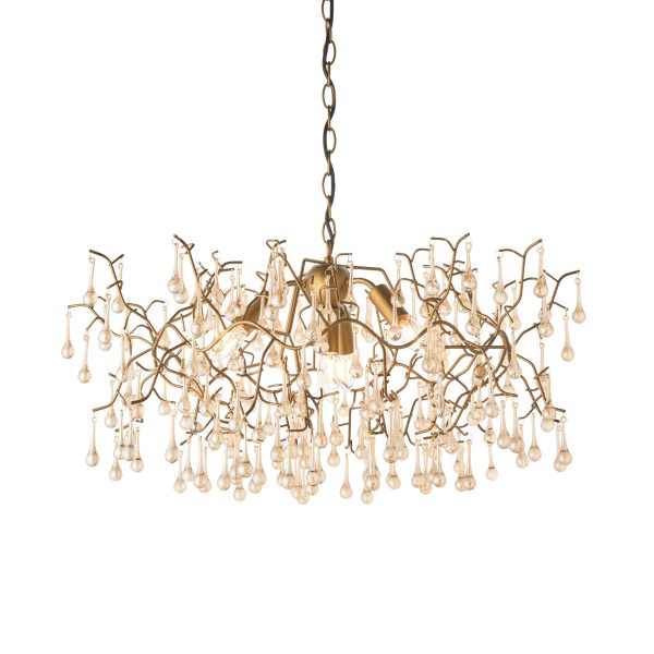 Amos Chatsworth Chandelier Aged Gold & Champagne Online Hot Sale