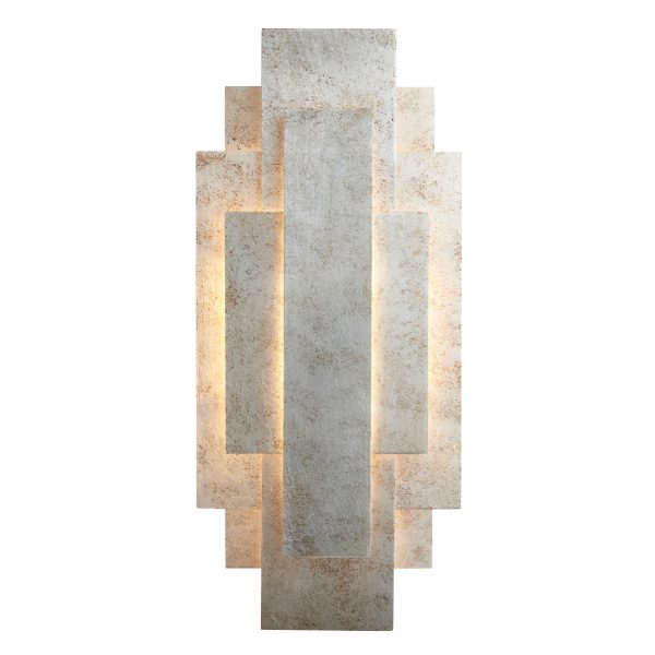 Amos Vaughn Wall Light Silver Leaf Discount