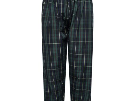 Green & Navy Check Lounge Pants For Sale