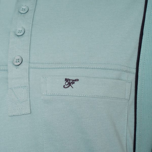 Contrast Panel Polo Shirt Online Sale