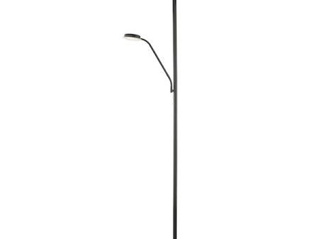 Dar Victor Mother & Child LED Floor Lamp Black For Discount