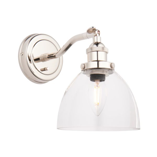 Amos Vermont Wall Light Polished Nickel Sale