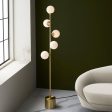 Amos Crib Floor Lamp Brushed Brass Hot on Sale