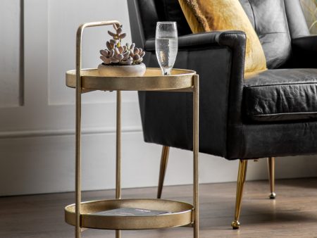 Amos Sennen Side Table Gold Online Hot Sale