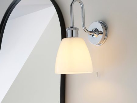 Amos Dittisham Bathroom Wall Light Chrome Discount