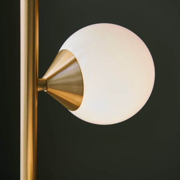 Amos Crib Floor Lamp Brushed Brass Hot on Sale