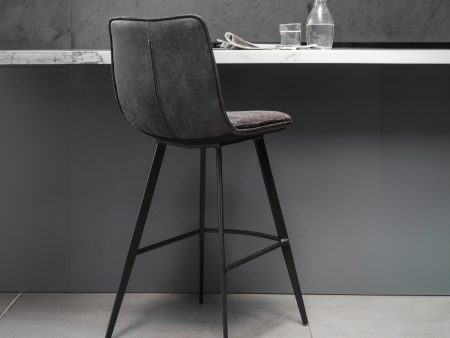 Amos Palmer Grey Stool (2pk) Online now