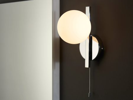 Amos Nebula Bathroom Wall Light Chrome Online