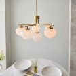 Amos Confetti Chandelier Pendant Satin Brass For Sale