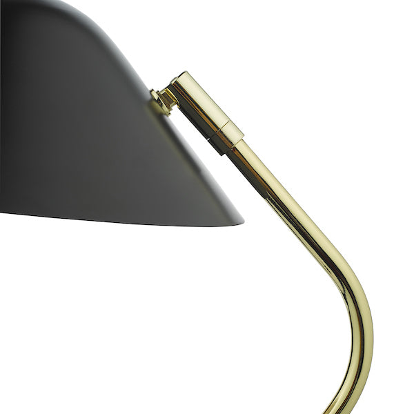 Dar Erna Table Lamp Polished Brass Satin Black Online Sale