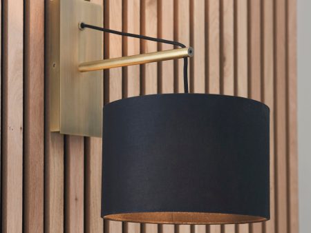 Amos Automic Wall Light Matt Brass & Black on Sale