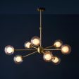 Amos Brixton Pendant Chandelier Light Satin Brass Cheap