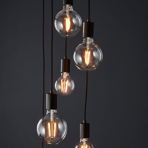 Endon Studio 6lt Cascade Pendant Black Online Hot Sale