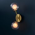 Amos Brixton Wall Light Satin Brass Fashion